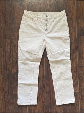 J. Crew Size 29 White Vintage Crop Jeans